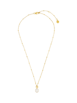John Lewis Orelia LUXE Rope Freshwater Pearl Drop Pendant Necklace, Pale Gold- Buy online at McGrocer