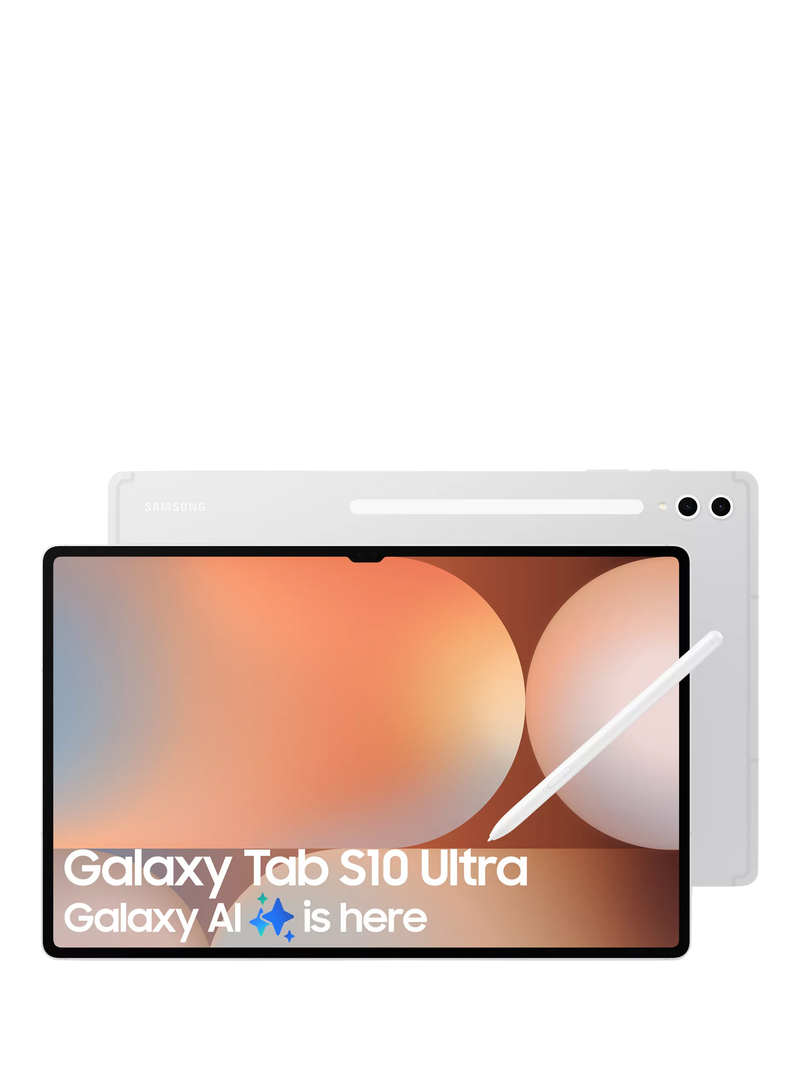 Samsung Galaxy Tab S10 Ultra Tablet with Bluetooth S Pen, Android, 12GB RAM, Galaxy AI, 512GB, Wi-Fi, 14.6", Platinum Silver