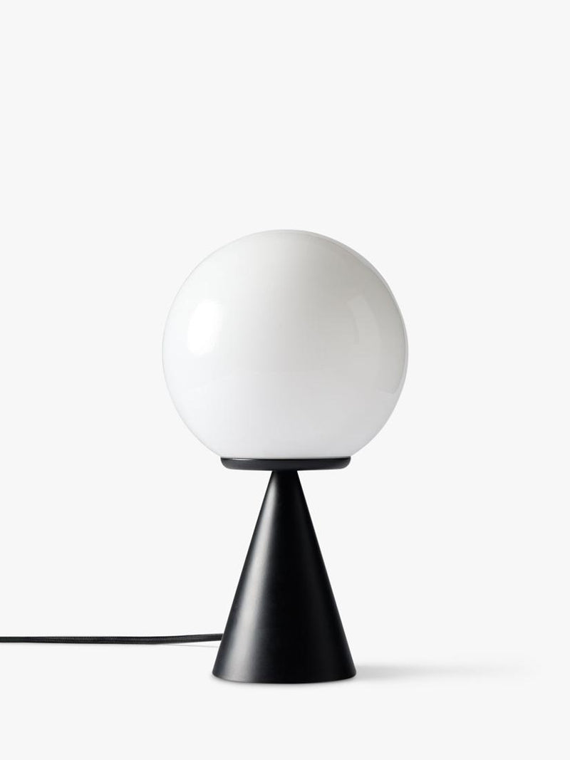 West Elm Ardsley glass globe table lamp black matte (British brand)