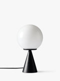 West Elm Ardsley glass globe table lamp black matte (British brand)
