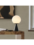 West Elm Ardsley glass globe table lamp black matte (British brand)