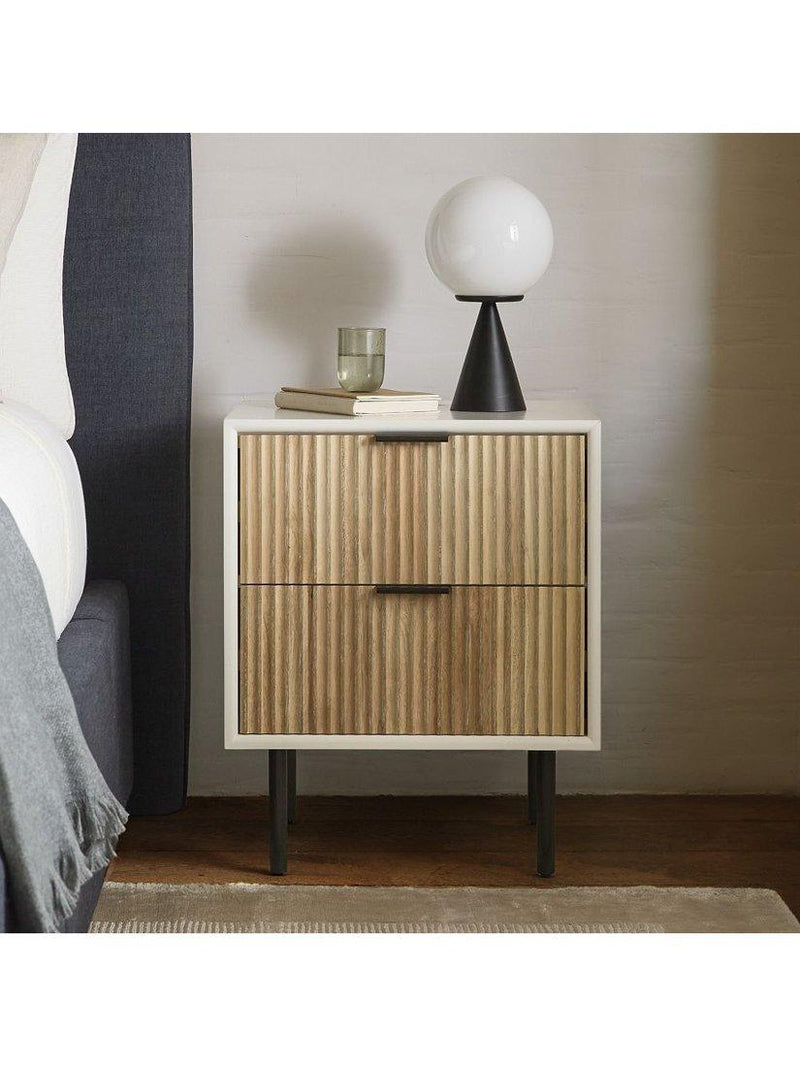 West Elm Ardsley glass globe table lamp black matte (British brand)