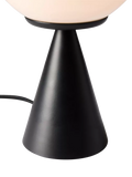 West Elm Ardsley glass globe table lamp black matte (British brand)