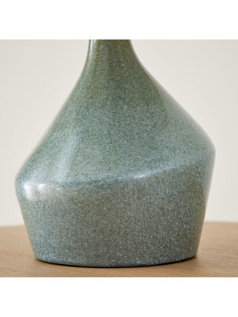 West Elm Asymmetry ceramic table lamp green jade (British brand)