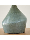 West Elm Asymmetry ceramic table lamp green jade (British brand)
