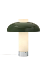 John Lewis West Elm Cleo Domed Table Lamp Mid Green Medium- Buy online at McGrocer
