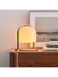 West Elm Remy domed glass table lamp beige (British brand)