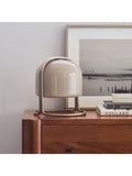 West Elm Remy domed glass table lamp beige (British brand)