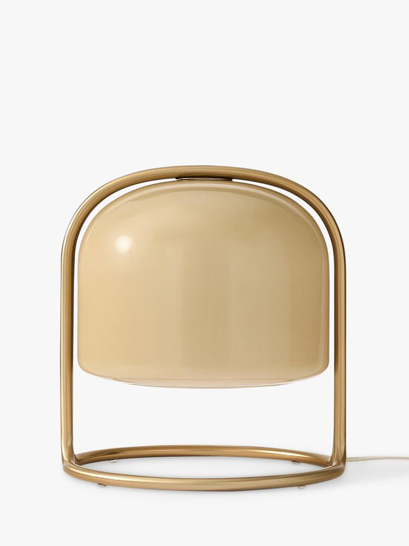 West Elm Remy domed glass table lamp beige (British brand)