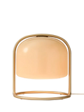 West Elm Remy domed glass table lamp beige (British brand)