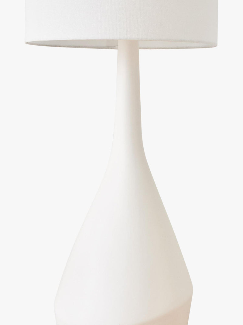 West Elm Asymmetry white ceramic floor lamp, UK version