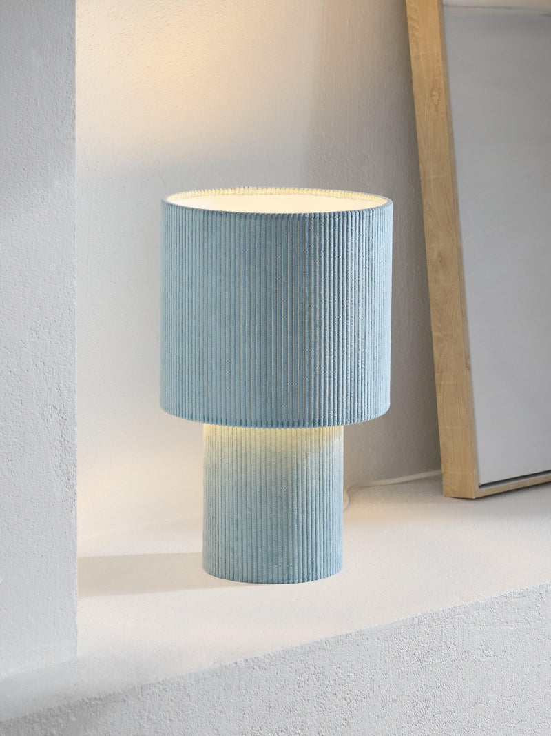 John Lewis Isaac corduroy table lamp medium, imported from the UK