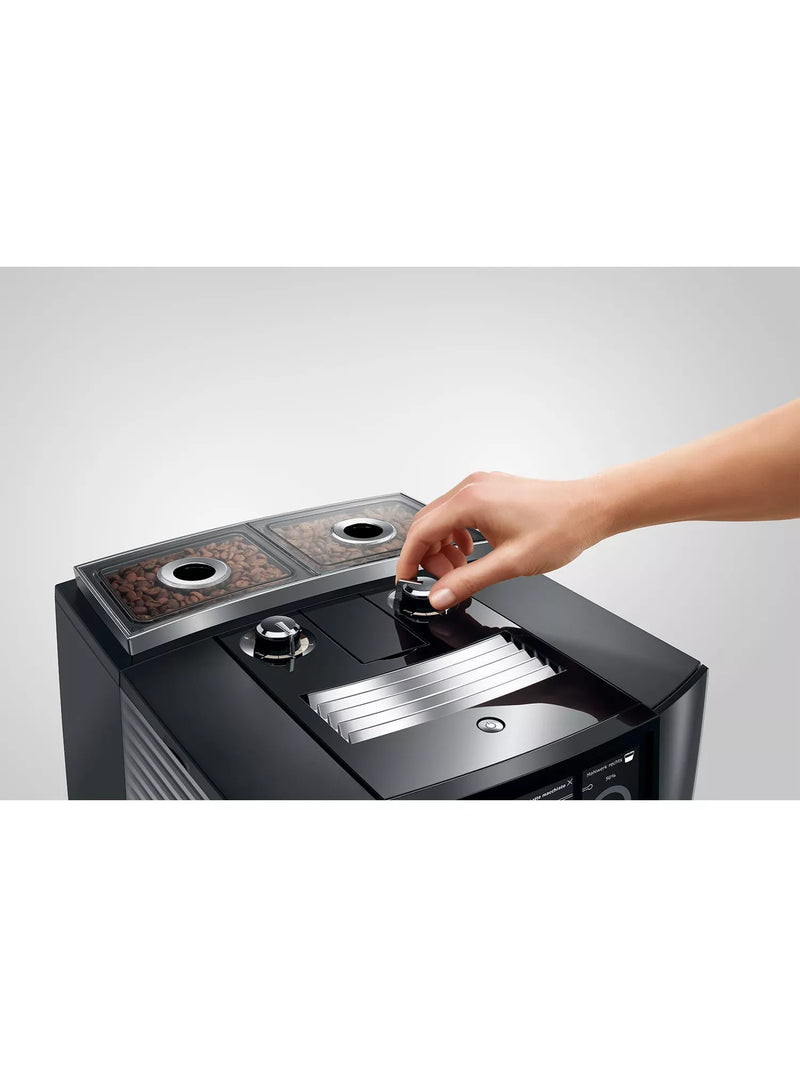 JURA twin coffee machine in diamond black, UK version