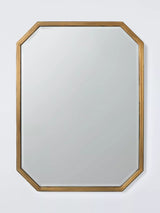 John Lewis John Lewis Marlborough Metal Wall Mirror, Antique Brass, 81 x 61cm- Buy online at McGrocer