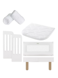 Gaia Baby Serena Bedside Crib Bundle With Sheets UK version