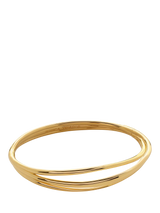 John Lewis Monica Vinader Nura Wrap Bangle Gold- Buy online at McGrocer