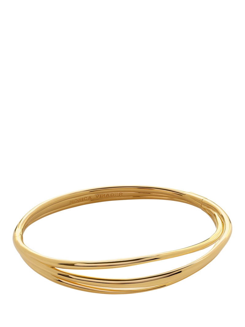 Monica Vinader Nura Wickelarmreif Gold