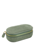 Monica Vinader Mini Suede Jewellery Box, Green