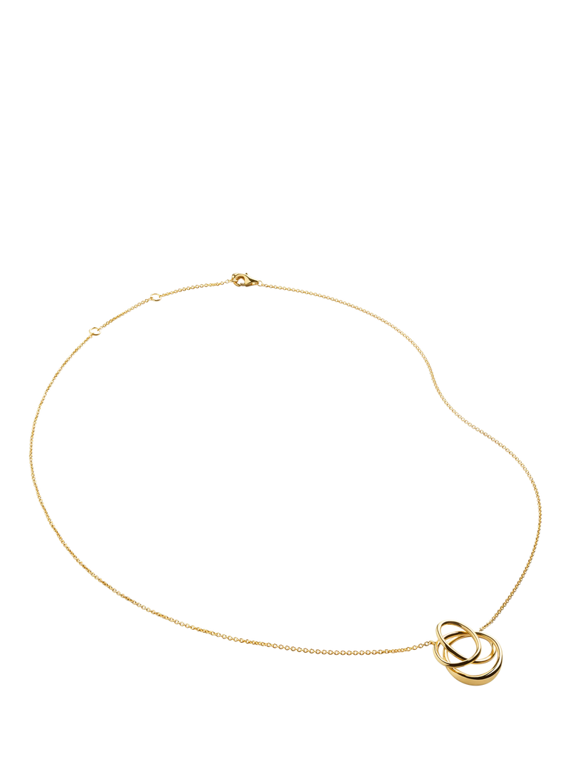 Monica Vinader Nura wrap pendant necklace gold - British product