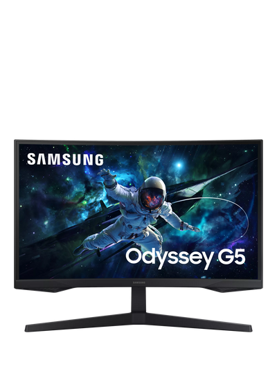 John Lewis Samsung Odyssey G55C 27 QHD Curved Gaming Monitor, Black- Buy online at McGrocer