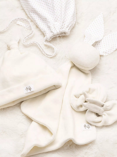 John Lewis Angel & Rocket Baby Elli Velour Comforter Set Ecru Baby Gift Set- Buy online at McGrocer
