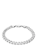 Hoxton London square curb bracelet sterling silver, UK version