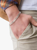 Hoxton London square curb bracelet sterling silver, UK version