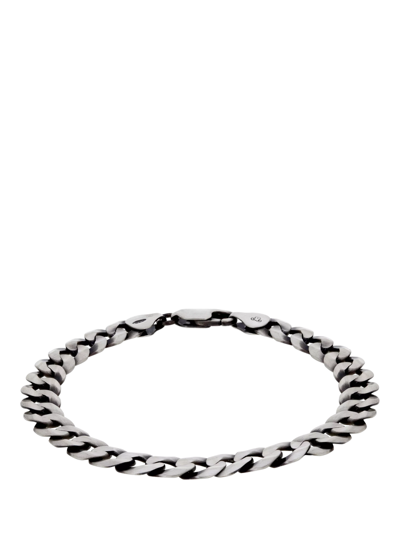 Hoxton London oxidised sterling silver bracelet 20cm, UK version