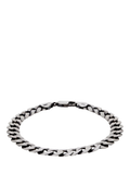 Hoxton London oxidised sterling silver bracelet 20cm, UK version