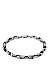 John Lewis Hoxton London Men's Oxidised Sterling Silver Paper Chain Bracelet 20cm- Buy online at McGrocer