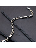 Hoxton London oxidised sterling silver paper chain bracelet 20cm - British product