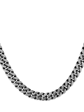 Hoxton London oxidised flat curb chain necklace 51cm, imported from the UK