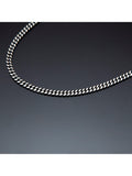 Hoxton London oxidised flat curb chain necklace 51cm, imported from the UK