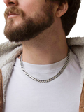 Hoxton London oxidised flat curb chain necklace 51cm, imported from the UK