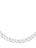 Hoxton London men's silver curb chain necklace 51cm, UK version