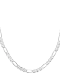 Hoxton London men's figaro rambo chain necklace sterling silver 51cm, imported from the UK