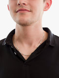 Hoxton London men's figaro rambo chain necklace sterling silver 51cm, imported from the UK