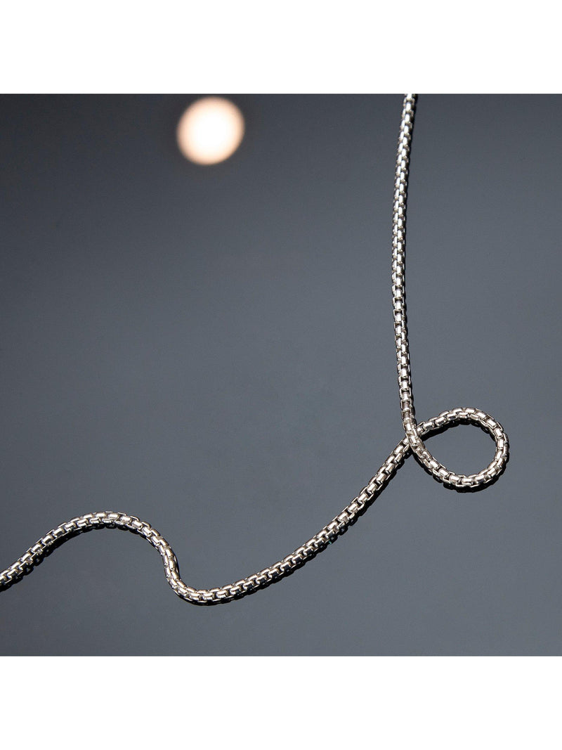 Hoxton London sterling silver box chain necklace (British brand)