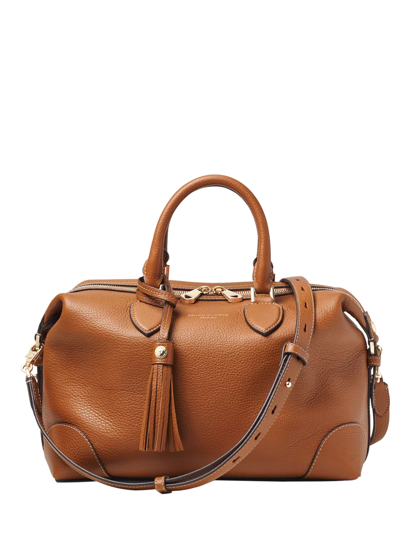 Aspinal of London Hudson Pebble Leder Midi Tasche