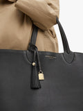 Sac cabas surdimensionné Aspinal of London en cuir grainé, version britannique