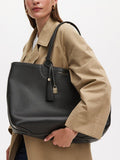 Aspinal of London oversized tote bag in pebble leather, UK version