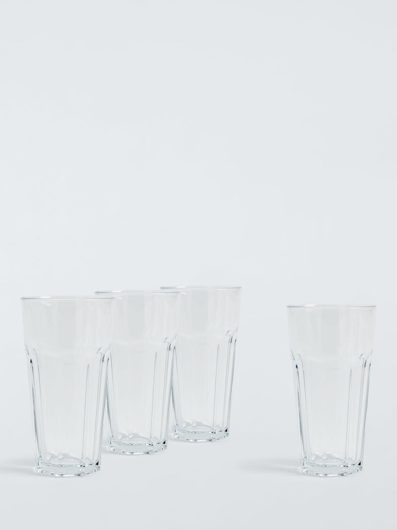 John Lewis bistro-style glass tumblers set of 4 430ml clear, UK version