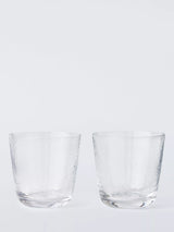 John Lewis John Lewis X Deliciously Ella Hammered Glass Tumbler Set of 2 250ml Clear- Buy online at McGrocer