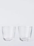 John Lewis X Deliciously Ella hammered glass tumblers 250ml, UK version