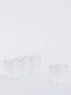 Drink Glass Tumbler Set of 4, 400ml, Clear