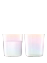 John Lewis LSA International Iridescence Glass Tumbler, Set of 2, 390ml- Buy online at McGrocer