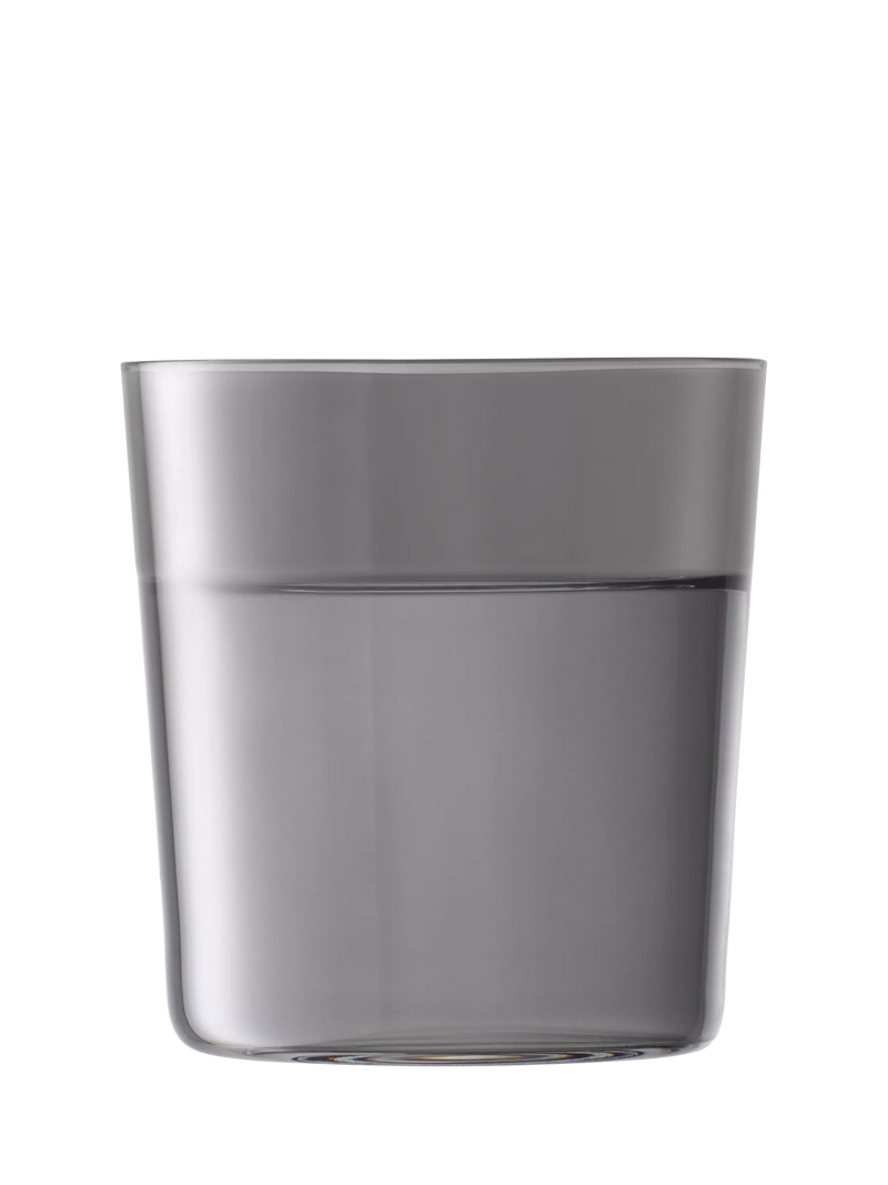 LSA International glass tumblers set of 2 grey 390ml, UK version