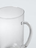 John Lewis hammered glass jug 1.37L clear, imported from the UK