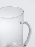 John Lewis hammered glass jug 1.37L clear, imported from the UK