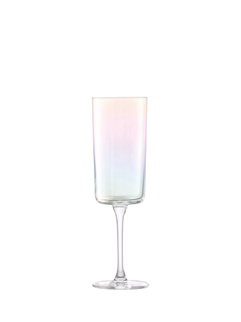 LSA International iridescent champagne flutes set of 2 (British brand)